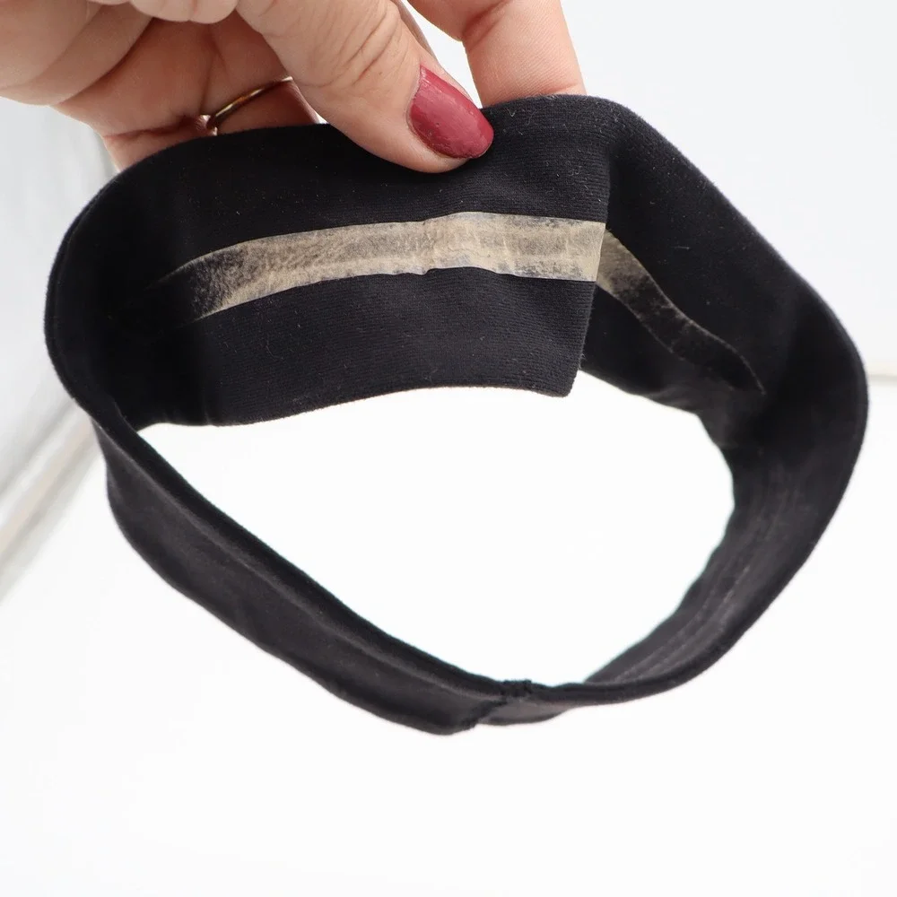 Lululemon Headband Women O/S Fly Away Tamer Black Silicone Grip Good